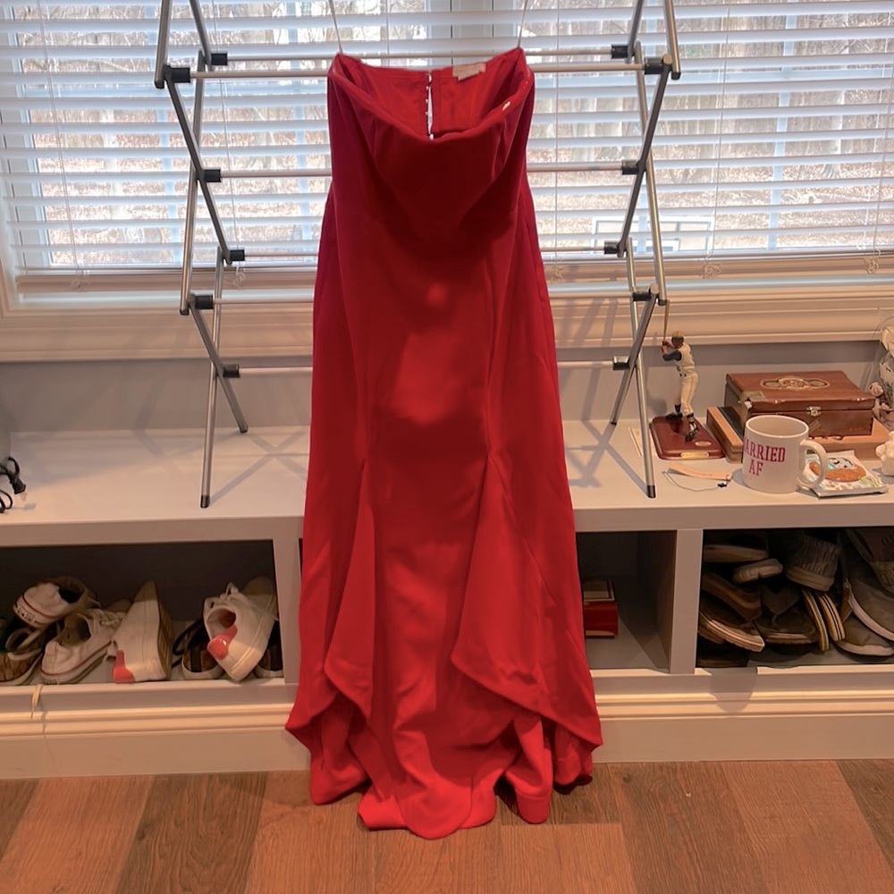 Strapless gown